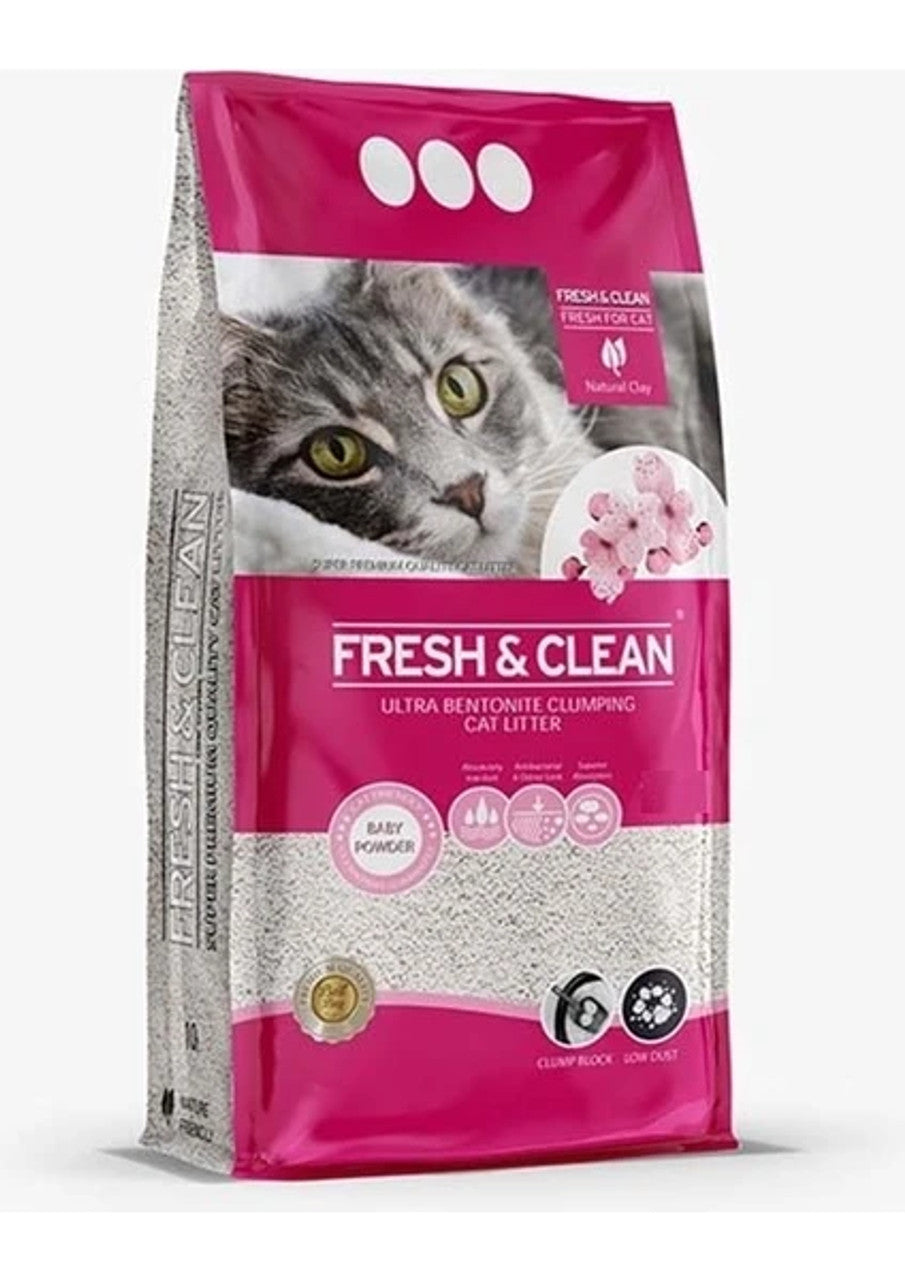 Fresh & Clean Clumping Cat Litter 5 Lt