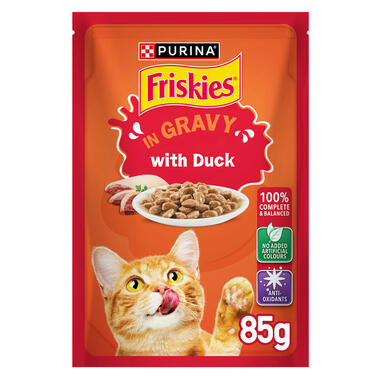 FRISKIES Duck in Gravy Wet Cat Food 85g