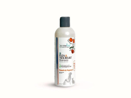 DermaVet Flea and Tick Relief Shampoo For Cats And Dogs