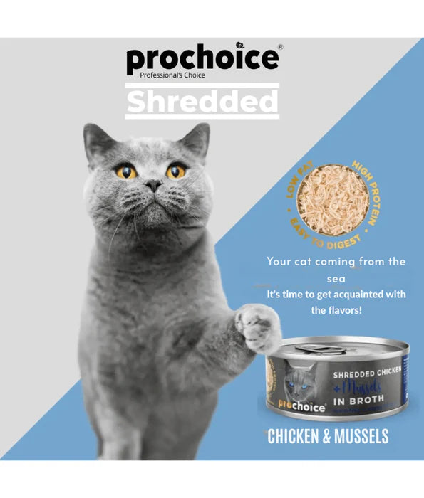 Prochoice - Shredded Fresh Chicken and Mussels In Broth 70g