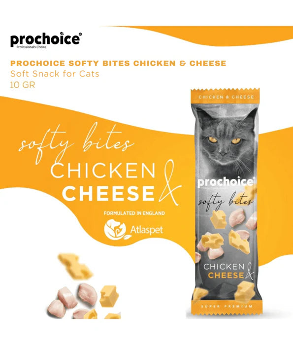 Prochoice - Softy Bites Chicken & Cheese 10g