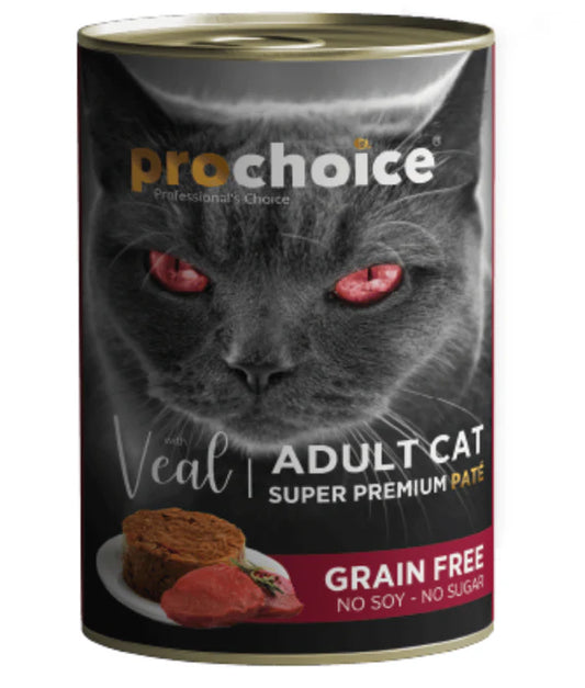 Prochoice - Adult Cat Premium Pate With Veal 400g