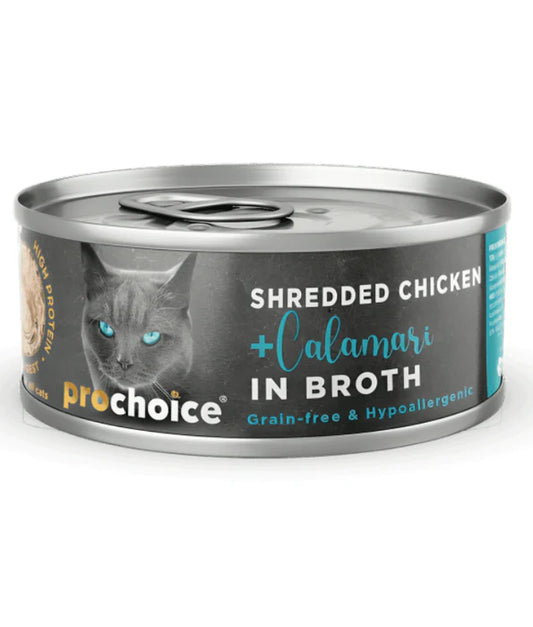 Prochoice - Shredded Fresh Chicken and Calamari In Broth 70g