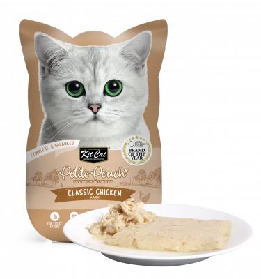 Kit Cat Petite Pouch Complete & Balanced Classic Chicken in Aspic